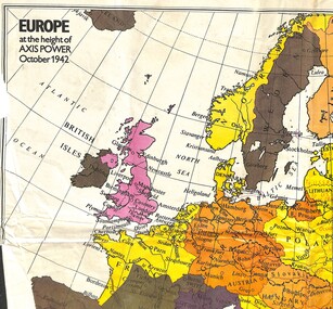 Map - Europe At The Height of AXOS Power October 1942 Map