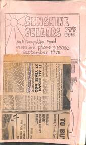 Article - Sunshine Cellars Pty Ltd  (was Howorths)