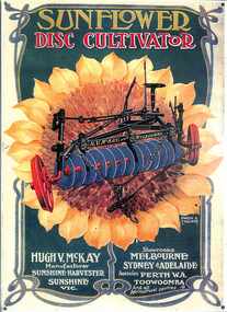 Sign - Sunshine Harvester Works Seedtime And Harvest Shall Never Cease Advertising Sign (Reproduction)