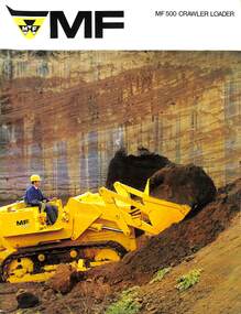 Pamphlet - Massey Ferguson MF500 Crawler Loader, Massey Ferguson