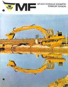 Pamphlet - Massey Ferguson MF350S Hysraulic Excavator Crawler Version, Massey Ferguson