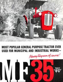 Pamphlet - Massey Ferguson MF35 Tractor, Massey Ferguon