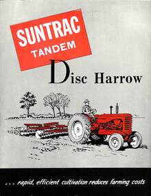 Pamphlet - H.V. McKay Massis Harris Suntrac Tandem Disc Harrow, H.V. McKay Massey Harris