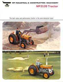 Pamphlet - Massey Ferguson MF2135 Tractor, Massey Ferguson