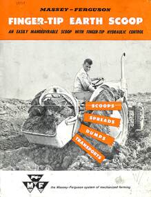 Pamphlet - Massey Ferguson - Finger Tip Earth Scoop Brochure