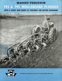 Pamphlet - Massey Ferguson - 793 & 795 Mouldboard Ploughs Brochure