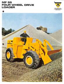 Pamphlet - Massey Ferguson - MF55 Four Wheel Drive Loader Brochure
