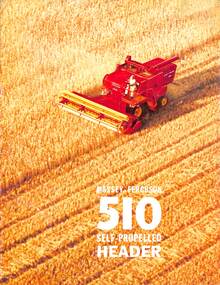 Pamphlet - Massey Ferguson - MF510 Self Propelled Header Brochure