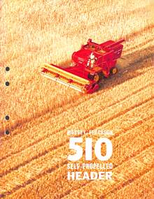 Pamphlet - Massey Ferguson - MF510 Self Propelled Header Brochure
