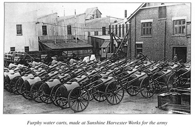 Photograph - H.V. McKay - Furphy Water Carts Made For The Army WW1
