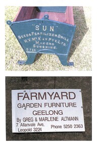Sign - H.V. McKay Massey Harris Ferguson - Farmyard Garden Funiture Sale Sign