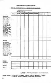 Administrative record - Massey Ferguson Payroll Absentee Report Manufacturing Departments