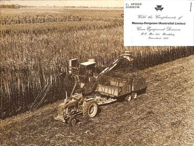 Pamphlet - Massey Ferguson - The Story Of Massey Ferguson Cane Harvesters For The World