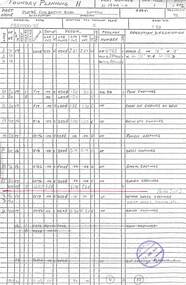 Document - Massey Ferguson - Foundry Planning Chart For Brown Bean Sunrow Plate 1970