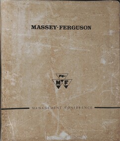 Document - Ken Porter Collection - Massey Ferguson Management Conference, Massey Ferguson, 1971