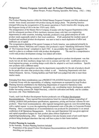Document - Ken Porter Collection - Massey Ferguson Australia And Its Product Planning Section, Brian Hooper