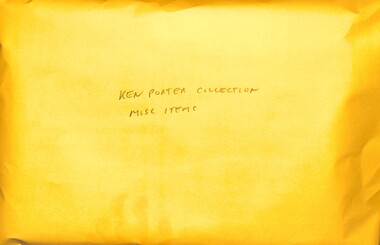 Archive - Ken Porter Collection - Miscellaneous Documents