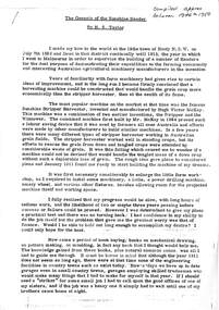 Archive - Ken Porter Collection - The Genesis Of The Sunshine Header By H. S. Taylor, Headie Shipard Taylor, C1946 - 1950