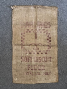 Functional object - John Darling & Son Biscult Flour Hessian Bag