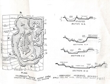 Plan - Proposed "Rock View Park" - Formerly McGraths Quarry Cnr Duke St & Surrey St Plans