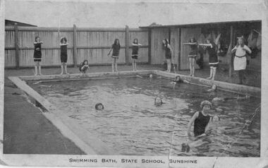 Photograph - Sunhine State Swimming Bath Photograph, 1910 - 1920