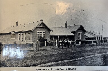 Photograph - Sunshine Technical College Office Derby Rd Photograph, 1919