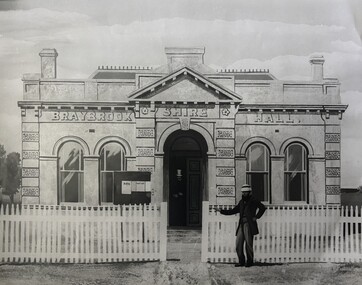 Drawing - First Braybrook Shire Hall Ballarat Road Deer Park