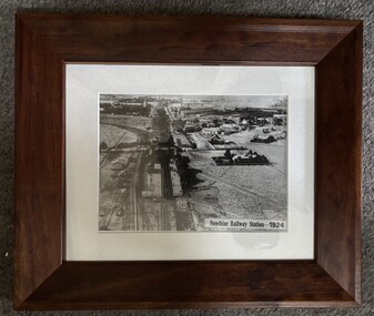 Photograph - Aerial view of Sunshine Railway Station 1924, 1924
