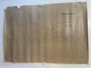 Map - Derrimut County of Bourke, Department of Lands and Survey, 1945
