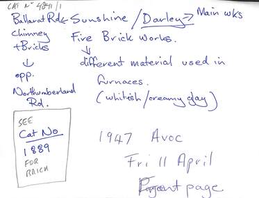Archive - Sunshine Fire Brick Company, 1940s