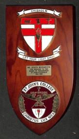 Award - Joseph 'Joe' Wlodarczyk Collection - Mr Joseph Wlodarczyk Appreciation Plaque For Service To The Board Of Managment St. John College 1994 - 1996, 1995
