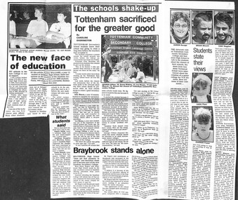 Archive - Tottenham Technical School - Student's Views On The Merger, 1991