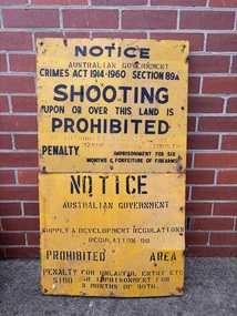 Sign - Albion Explosive Factory No Shooting Sign