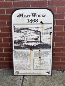 Sign - Maribyrnong Meat Works Heritage Information Panel