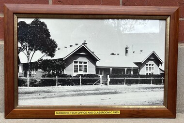 Photograph - Sunshine Technical School Office and Classrooms Framed Photograph, 1925
