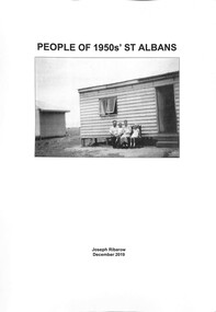 Document - People Of 1950s' St. Albans, Ribarow, Joseph, 2019