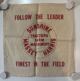 Memorabilia - Daryl Keeble Collection - Massey Harris Cloth Bag