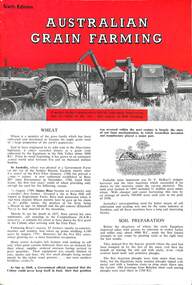 Pamphlet - Daryl Keeble Collection - Massey Ferguson Australian Grain Farming Magazine
