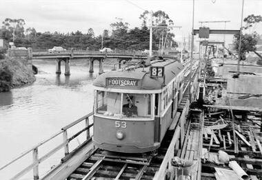Photograph - Footscray To Moonee Ponds Route No 82 Tram No 53 Photograph