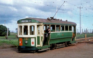 Photograph - Footscray To Pyrotechnic Factory Route Tram No 181 Photograph