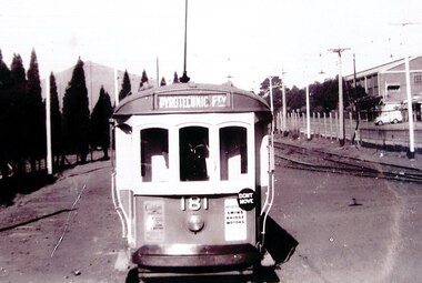 Photograph - Footscray To Pyrotechnic Factory Route Tram No 181 Photograph
