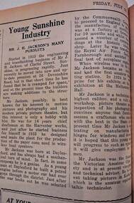 Article - John 'Jack' Horace Jackson - Many Pursuits, Melchior Bajada