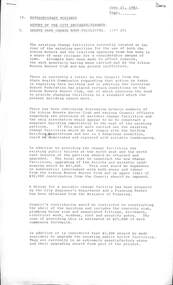 Administrative record - City of Sunshine - Commissioner Mr Alexander Alex George Gillon Collection 1976 - 1982 - Extraordinary Business Report Selwyn Park Change Rooms 22nd June 1982, City of Sunshine, 22June 1982