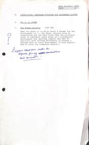 Administrative record - City of Sunshine - Commissioner Mr Alexander Alex George Gillon Collection 1976 - 1982 - Councillors Ordinary Business not elsewhere listed 26th October 1976, City of Sunshine, 26th October 1976