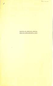 Administrative record - City of Sunshine - Commissioner Mr Alexander Alex George Gillon Collection 1976 - 1982 - Minutes Of Ordinary Meeting 15th December 1976, City of Sunshine, 15th December 1976