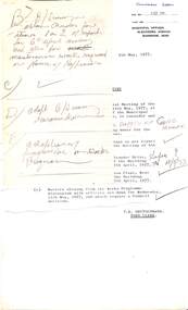Administrative record - City of Sunshine - Commissioner Mr Alexander Alex George Gillon Collection 1976 - 1982 - Notice of special meeting of the City of Sunshine will be held on 12th May 1977, City of Sunshine, 9th May 1977