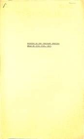 Administrative record - City of Sunshine - Commissioner Mr Alexander Alex George Gillon Collection 1976 - 1982 - Minutes of the ordinary meeting of council held on 29th June 1977, City of Sunshine, 29th June 1977