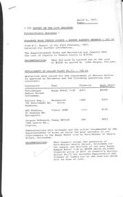 Administrative record - City of Sunshine - Commissioner Mr Alexander Alex George Gillon Collection 1976 - 1982 - Report of the City Engineer 9th March 1977, City of Sunshine, 9th March 1977