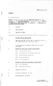 Administrative record - City of Sunshine - Commissioner Mr Alexander Alex George Gillon Collection 1976 - 1982 - Notice of ordinary meeting of the council of the City of Sunshine to be held on 27th July 1977, City of Sunshine, 20th July 1977