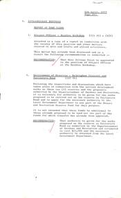 Administrative record - City of Sunshine - Commissioner Mr Alexander Alex George Gillon Collection 1976 - 1982 - Extraordinary Business 6th April 1977, City of Sunshine, 6th April 1977